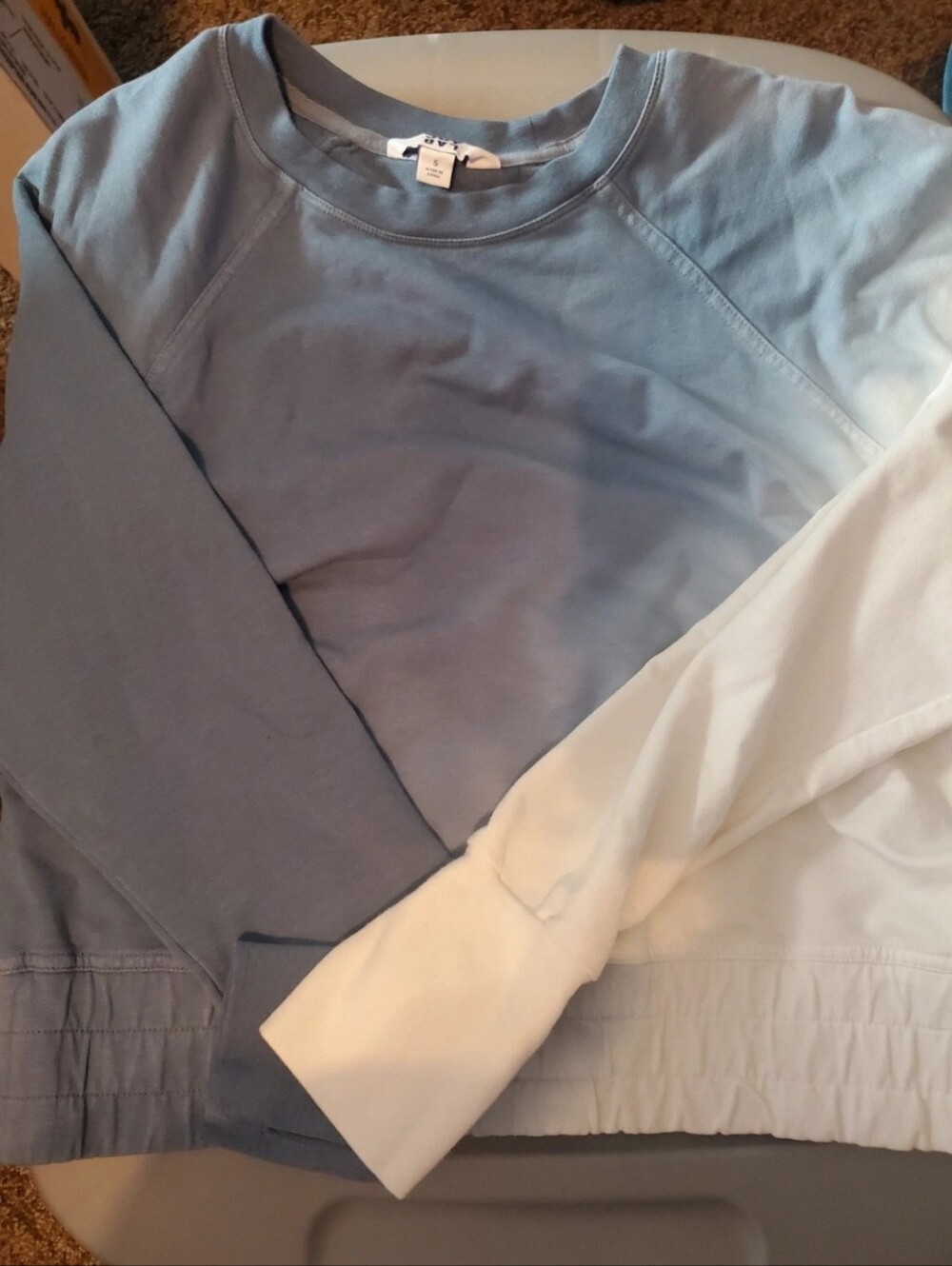 Womens JoyLab Crewneck Blue & White